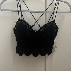 Free People Intimately Free Black Lace Bra Size XS